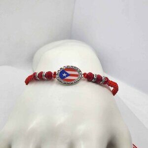 Brand New   Puerto Rico flag  Adjustable Bracelet